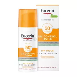 EUCERIN Sun Oil Control tonirana krema LSF 50+ lahka, 50 ml