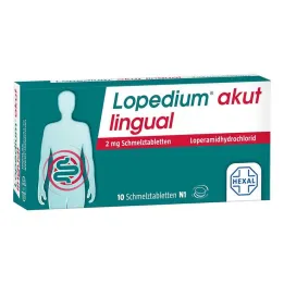 Lopedium acute lingual 2 mg orodisperzibilne tablete, 10 kom