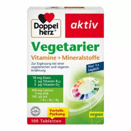 DOPPELHERZ Vegetarian Vitamins+Minerals active, 100 kom