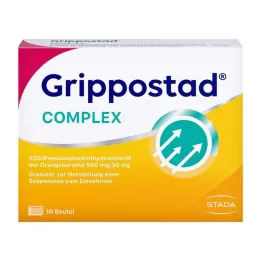 GRIPPOSTAD Complex ASS/Pseudoeph.500/30 mg pomaranča, 10 kos