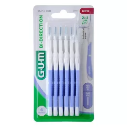 GUM Bi-Direction Interdentalb.0,6 mm svetlo modra, 6 kos