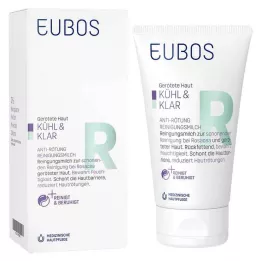 EUBOS KÜHL & KLAR Čistilno mleko proti rdečici, 150 ml