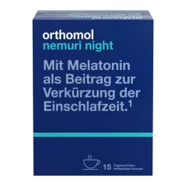 Orthomol nemuri nočna zrnca, 15X10 g