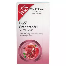 H&amp;S Filter vrečke Granatno jabolko z vitaminom C, 20X2 g