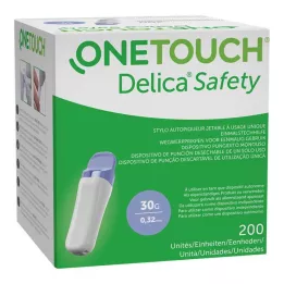 ONE TOUCH Lančer Delica Safety za enkratno uporabo 30 G, 200 kos