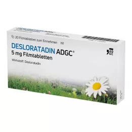 DESLORATADIN ADGC 5 mg filmsko obložene tablete, 20 kom