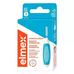 ELMEX Medzobne ščetke ISO velikost 3 0,6 mm modre, 8 kos