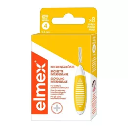 ELMEX Medzobne ščetke ISO velikost 4 0,7 mm rumene, 8 kos