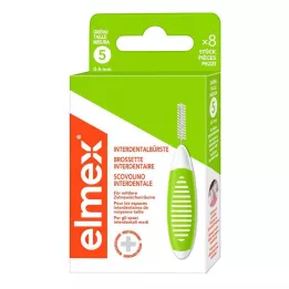 ELMEX Medzobne ščetke ISO velikost 5 0,8 mm zelene, 8 kos