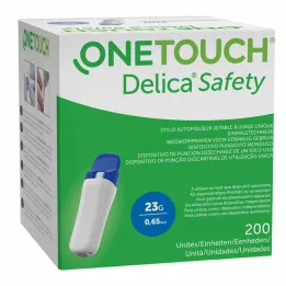 ONE TOUCH Lančer Delica Safety za enkratno uporabo 23 G, 200 kos