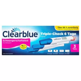 CLEARBLUE Test nosečnosti TripleCheck ultra-early, 3 kos