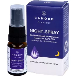 CANOBO Nočno pršilo 3,5 % hmelj/melatonin organski CBD, 10 ml