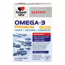 DOPPELHERZ Omega-3 Premium 1500 system kapsule, 120 kom