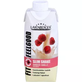 LAYENBERGER Fit+Feelgood Slim Shake malina-vanilija, 330 ml