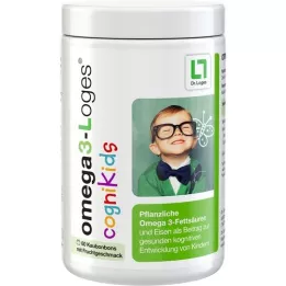 OMEGA3-Loges cogniKids zelenjavne žvečilne tablete, 60 kosov