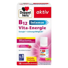 Doppelherz B12 Intense Vita Energy Steklenička za pitje, 18 kos