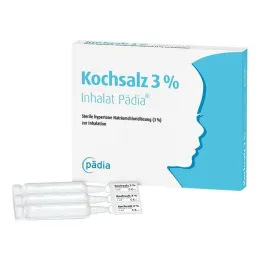 Kuhinjska sol 3% inhalator Pädia ampule, 20 kos