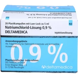 NATRIUMCHLORID-Raztopina 0,9% Deltamedica Luer-Lo Pl., 20X5 ml