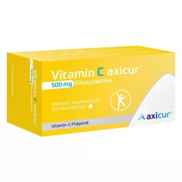 VITAMIN C AXICUR 500 mg filmsko obložene tablete, 100 kos
