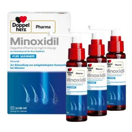 MINOXIDIL DoppelherzPharma 50 mg/ml raztopina za moške, 3X60 ml