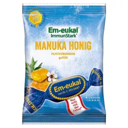 EM-EUKAL Manuka bonboni polnjeni z medom, 75 g