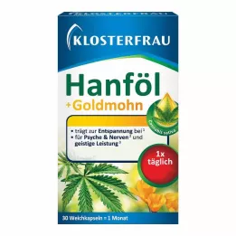 KLOSTERFRAU Konopljino olje + zlate makove kapsule, 30 kom. Kapsule, 30 kosov