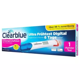 CLEARBLUE Test nosečnosti Ultra zgodnji test digitalni, 1 kos