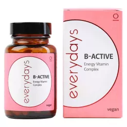 EVERDAYS B-Active Energy Vitaminski kompleks veganski Kps, 60 kos