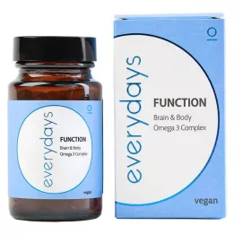 EVERDAYS Funkcija Možgani &amp; Telo Omega-3 veganska WKA, 60 kos
