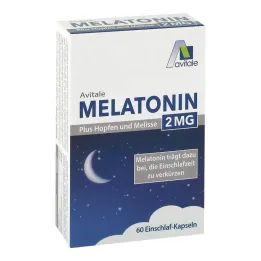 Melatonin 2 mg plus hmelj in melisa kapsule, 60 kosov