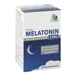 Melatonin 2 mg plus hmelj in melisa kapsule, 120 kosov