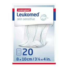 LEUKOMED skin sensitive sterilne 8x10 cm, 20 kos