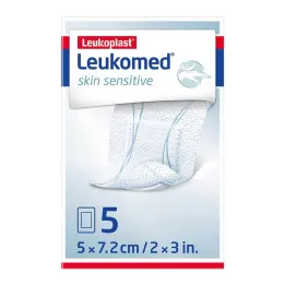 Leukomed® skin sensitive 5x7,2 cm, 5 kos