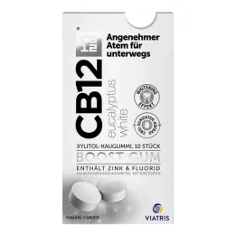 CB12 boost žvečilni gumi Eucalyptus white, 10 kos