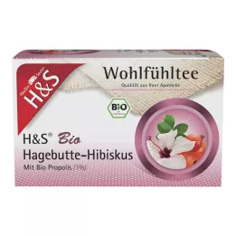 H&amp;S Organske filter vrečke šipek-hibiskus, 20X3,0 g