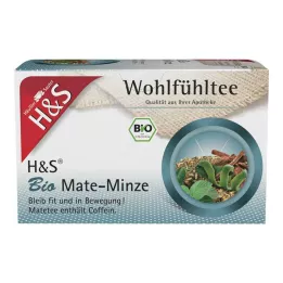 H&S Organic Mate Mint filter vrečke, 20X1,8 g