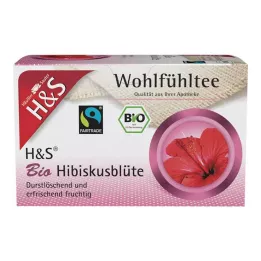 H&S Filter vrečke cvetov hibiskusa organske, 20X1,75 g