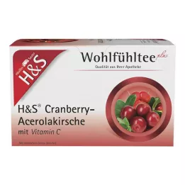 H&amp;S Brusnica-Acerola češnja z vitaminom C Fbtl., 20X2,8 g
