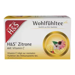 H&amp;S Filter vrečke limona z vitaminom C, 20X2,5 g