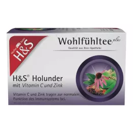 H&amp;S Bezeg z vitaminom C in cinkom Filter vrečke, 20X2,5 g