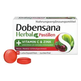 Dobensana Herbal Kirschgeschm.vit.c &amp; Cinkova pastila.(16 kosov)