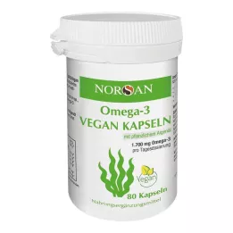 NORSAN Omega-3 veganske kapsule, 80 kos