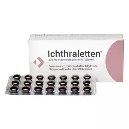 ICHTHRALETTEN 200 mg gastrorezistentne tablete, 84 kos