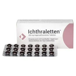 Ichthraletten® 200 mg tablete za rozaceo, 168 kosov