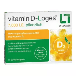 VITAMIN D-LOGES 7.000 IE zeliščni tedenski depo, 30 kosov