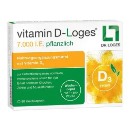 VITAMIN D-LOGES 7.000 IE zeliščni tedenski depo, 90 kosov