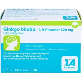 GINKGO BILOBA-1A Pharma 120 mg filmsko obložene tablete, 60 kos