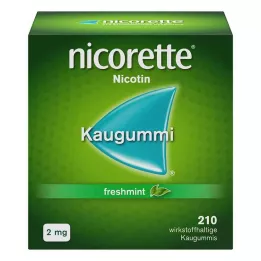 NICORETTE 2 mg žvečilni gumi freshmint, 210 kos