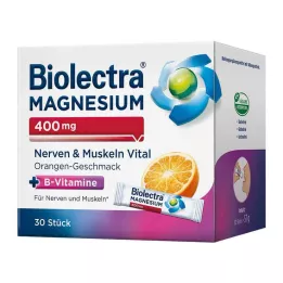 BIOLECTRA Magnezij 400 mg Nerves &amp; Muscles Vital, 30X1,9 g