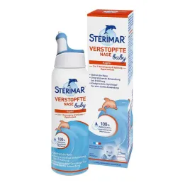 STÉRIMAR Pršilo za nos 2 v 1 za zamašen nos dojenčka &amp; Sredstvo za izpiranje, 100 ml
